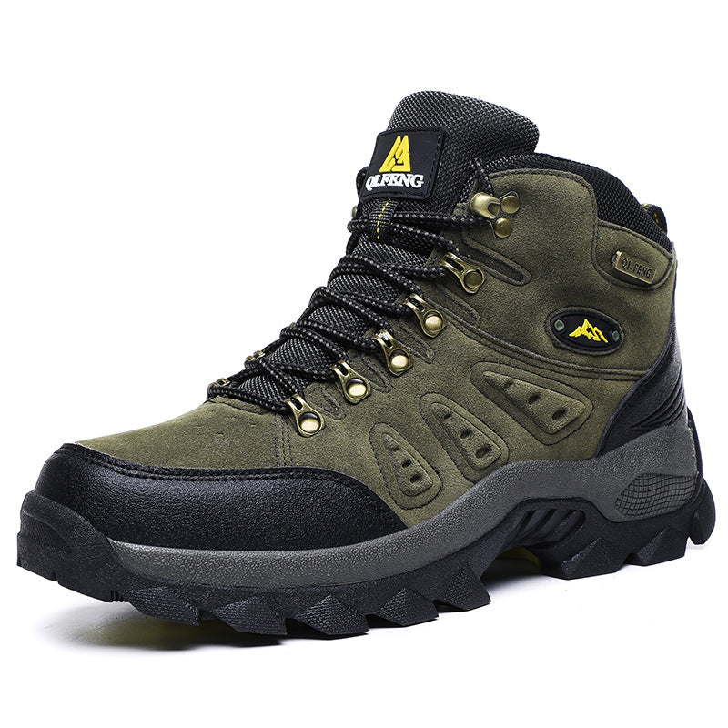 Outdoor high-top hiking shoes waterproof hiking shoes outdoor shoes with single Cotton