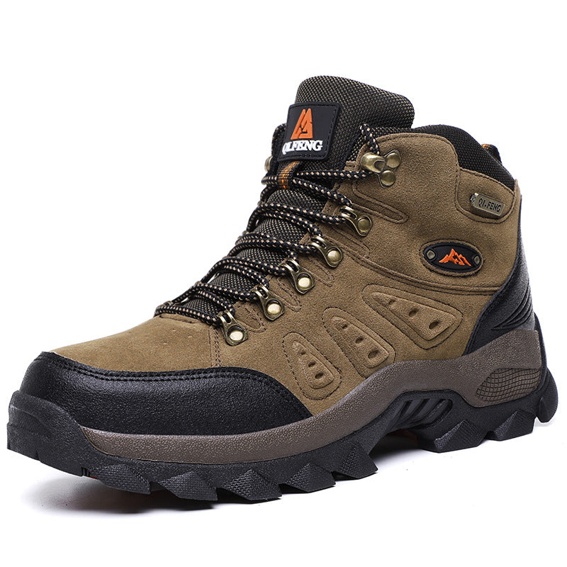 Outdoor high-top hiking shoes waterproof hiking shoes outdoor shoes with single Cotton