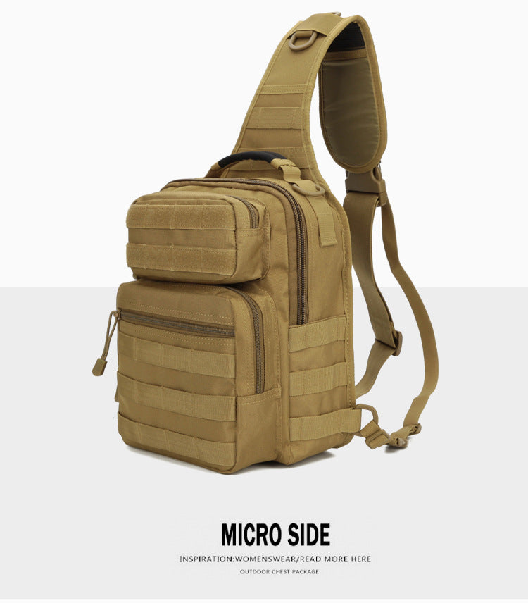 Amazon's Popular One-Shoulder Cross-Body Tactical Chest Bag, Cycling Outdoor Bag, Outdoor Sports Chest Bag, Factory Direct Sale