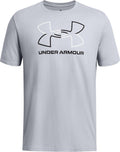 Under Armor UA GL Foundation Update SS-Gry Men's Sports Shirt - Mod Gray Medium Heather - White - Black