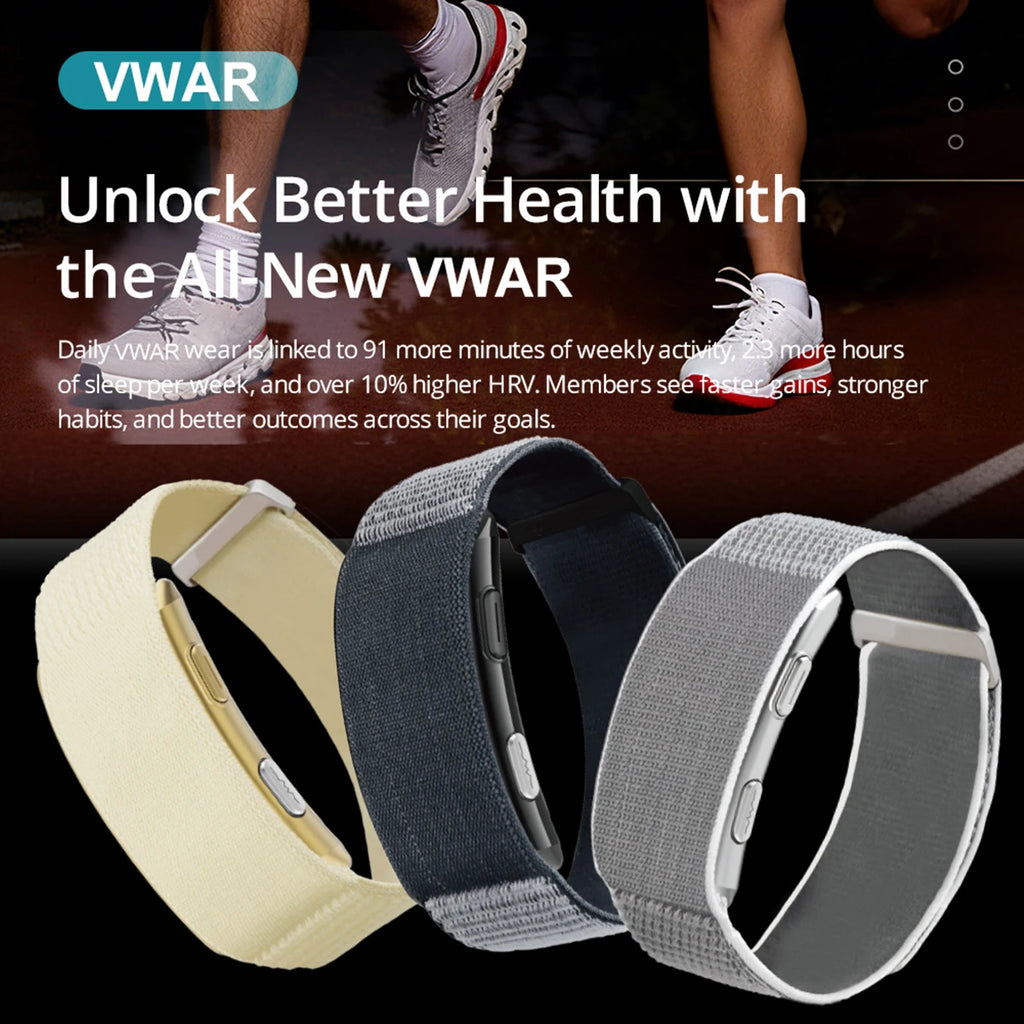 VWAR Loop X ECG Smart Bracelet Heart Rate Blood Pressure Waterproof Sport Fitness Tracker 2026 New Screenless Health Smartwatch