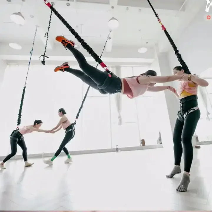 60kg 80kg 100kg 150lbs 200lbs Aerial Bungee Jumping Equipment Full Set Yoga Bungee Dance Cord