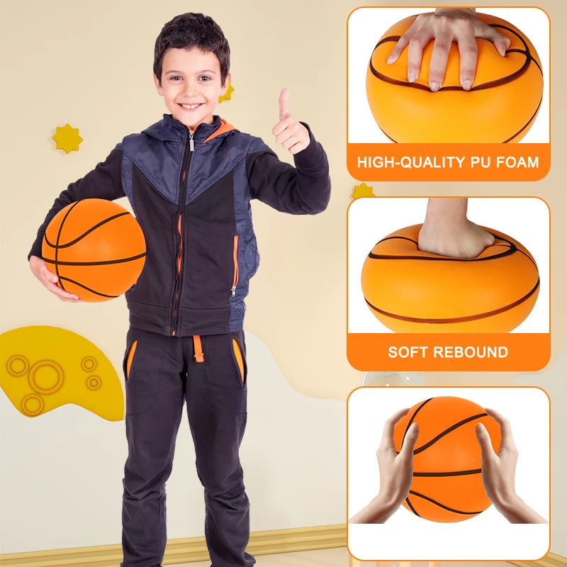 Customizable Black Indoor Basketball  Sizes 3/5/7 Rubber Material Training & Toy Ball with Printed Logo