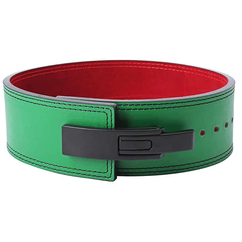 2026 Wholesale Fitness  Powerlifting 10 MM Lumber Back Lifting Weightlifting Cowhide Leather Weight Gym Lever Belt Men