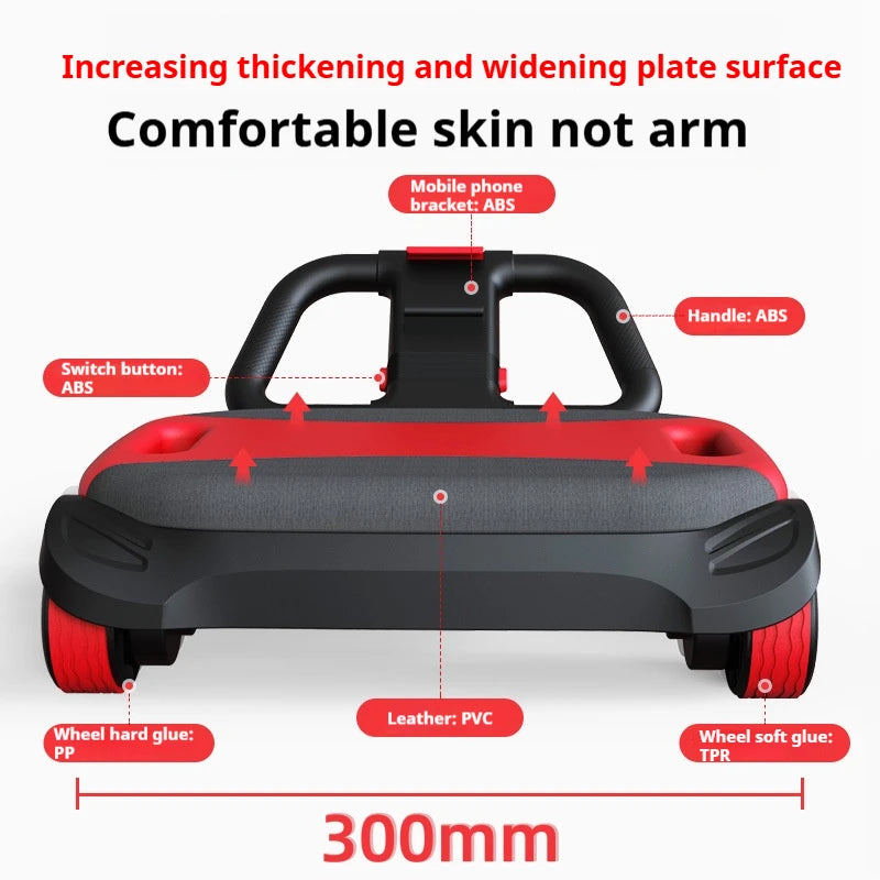 Automatic Rebound 4rounds Abdominal Wheel God Fitness Home Abdominal Training Equipment Slim Tummy for Home Use Made Plastic