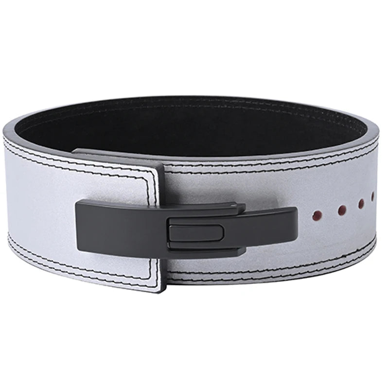 2026 Wholesale Fitness  Powerlifting 10 MM Lumber Back Lifting Weightlifting Cowhide Leather Weight Gym Lever Belt Men