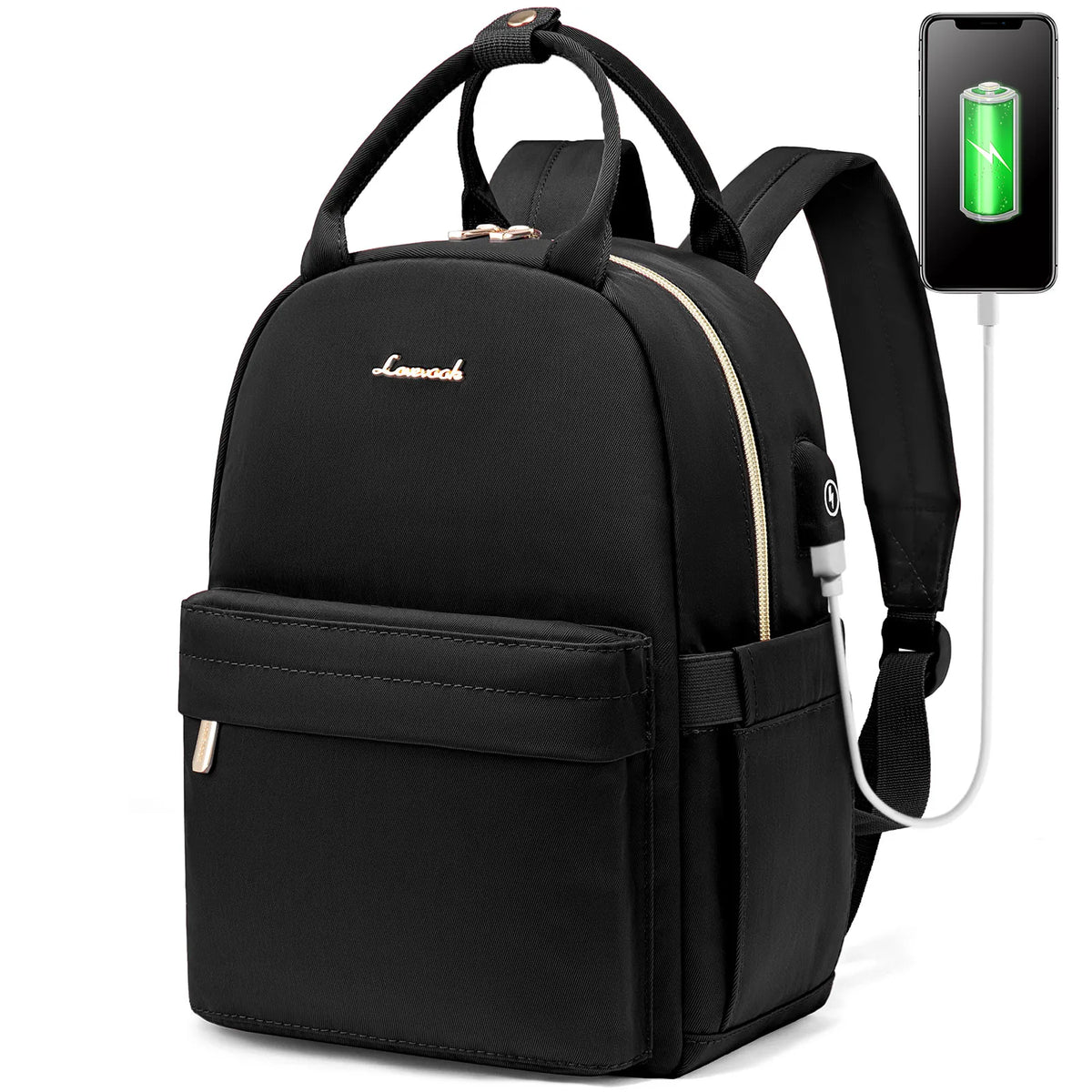 New Fashion Small Nylon Back Pack Purses for Ladies Girls Boys Kids School Daypack With USB Port Cute Mini Backpack Bags Women