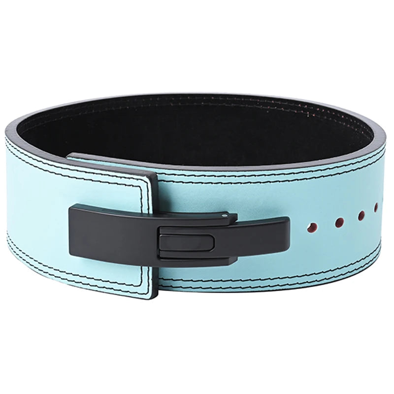 2026 Wholesale Fitness  Powerlifting 10 MM Lumber Back Lifting Weightlifting Cowhide Leather Weight Gym Lever Belt Men