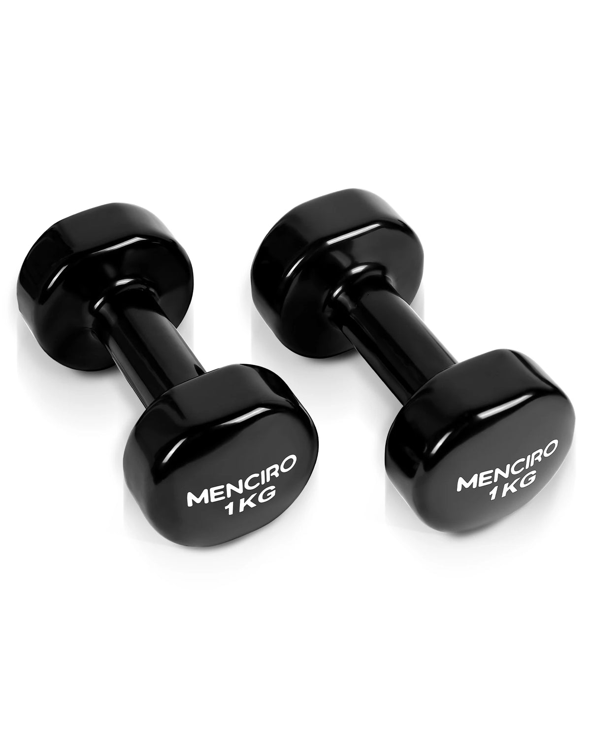 High Quality Indoor Dip-Coated Free Weight Dumbbells with Neoprene/PVC Coating 1kg for Home Gym Fitness Training