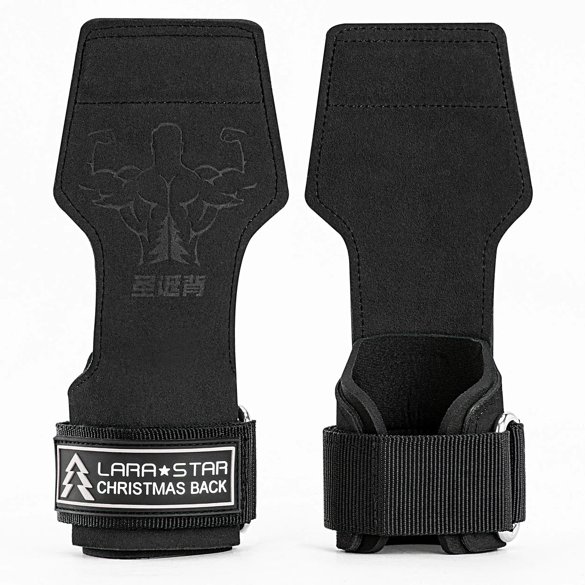 LS0712 Cowhide Gymnastics Palm Protector Gloves Powerlifting Weightlifting Hand Grips Fitness Safety Palm Guard Shield