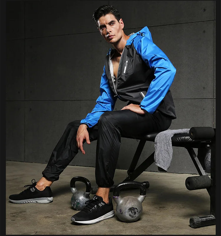Longotech Wholesale Speed up Weight Loss Running Fitness Body Building Hot Sauna Sweat Jacket Silvery Suits