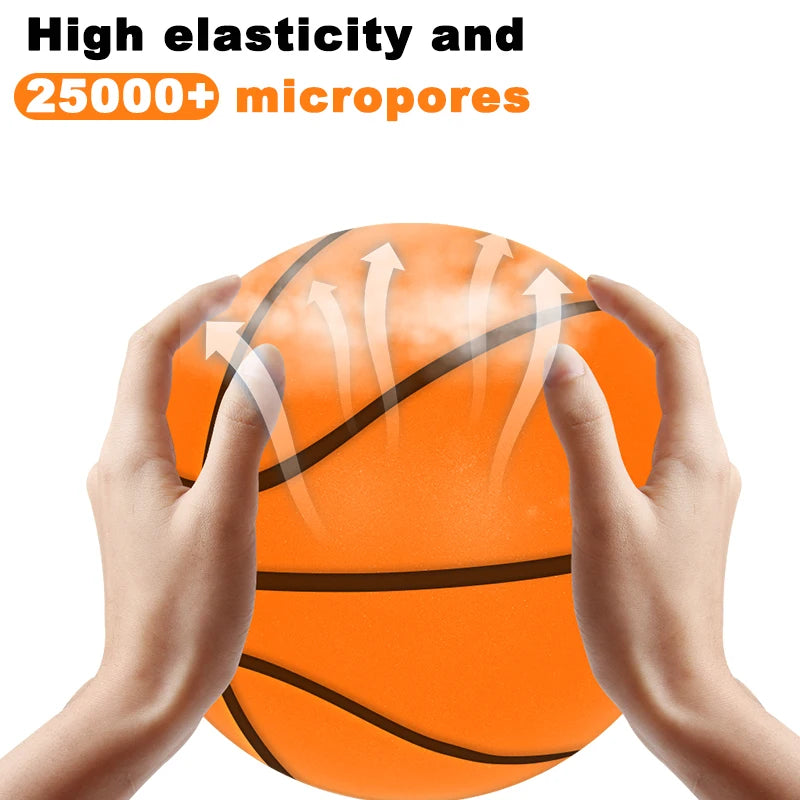 Customizable Black Indoor Basketball  Sizes 3/5/7 Rubber Material Training & Toy Ball with Printed Logo