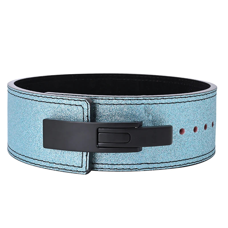 2026 Wholesale Fitness  Powerlifting 10 MM Lumber Back Lifting Weightlifting Cowhide Leather Weight Gym Lever Belt Men