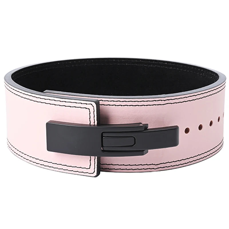 2026 Wholesale Fitness  Powerlifting 10 MM Lumber Back Lifting Weightlifting Cowhide Leather Weight Gym Lever Belt Men