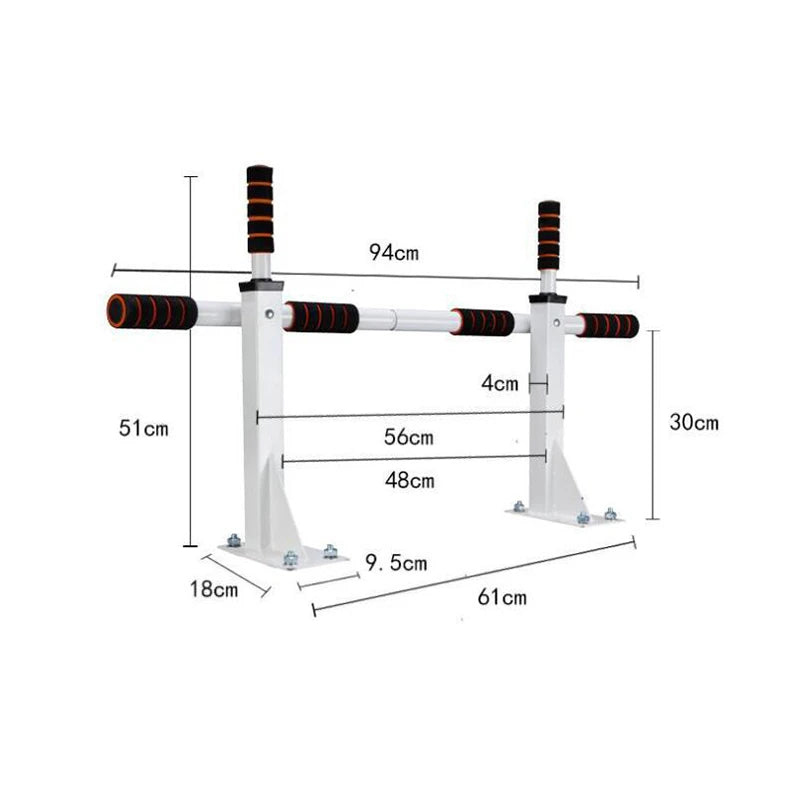 SENAOFIT  Wall Mounted Pull up Bar Strength Training Fitness Equipment Home Gym Bar