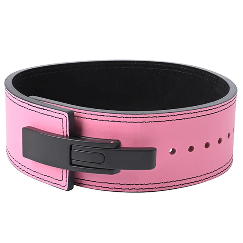 2026 Wholesale Fitness  Powerlifting 10 MM Lumber Back Lifting Weightlifting Cowhide Leather Weight Gym Lever Belt Men