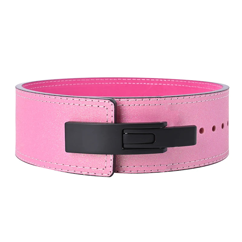 2026 Wholesale Fitness  Powerlifting 10 MM Lumber Back Lifting Weightlifting Cowhide Leather Weight Gym Lever Belt Men