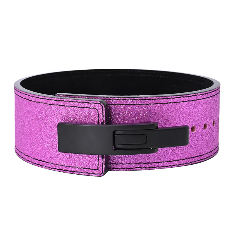 2026 Wholesale Fitness  Powerlifting 10 MM Lumber Back Lifting Weightlifting Cowhide Leather Weight Gym Lever Belt Men