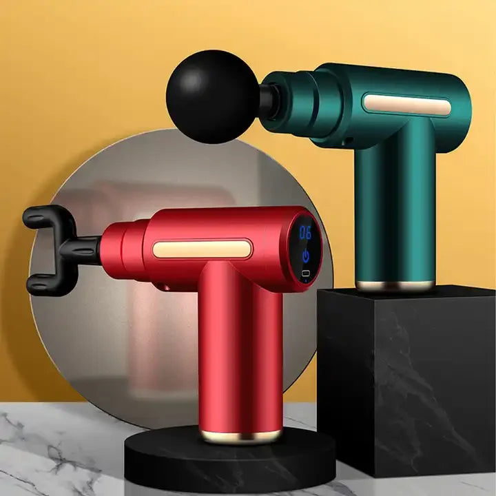2025 Professional Cordless Rechargeable Percussion Massage Hammer Portable Mini Gun Brushless Motor for Body Fascia Head Waist