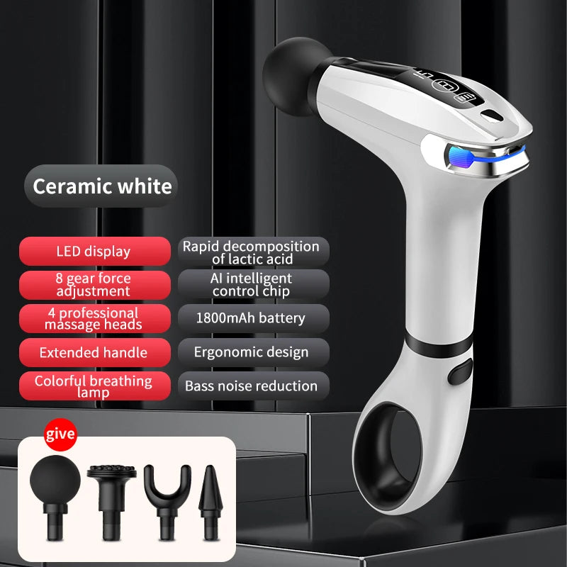 Wholesale Portable Vibrating Hand Massage Machine Gun Deep Tissue Massage Ring With Handle