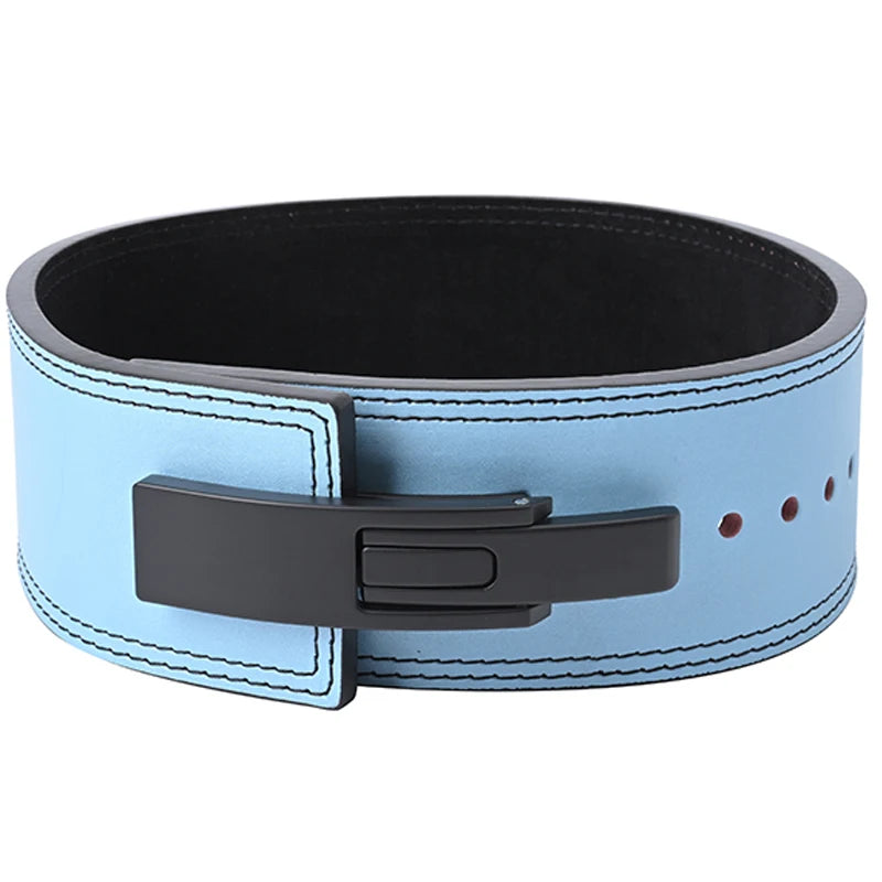 2026 Wholesale Fitness  Powerlifting 10 MM Lumber Back Lifting Weightlifting Cowhide Leather Weight Gym Lever Belt Men