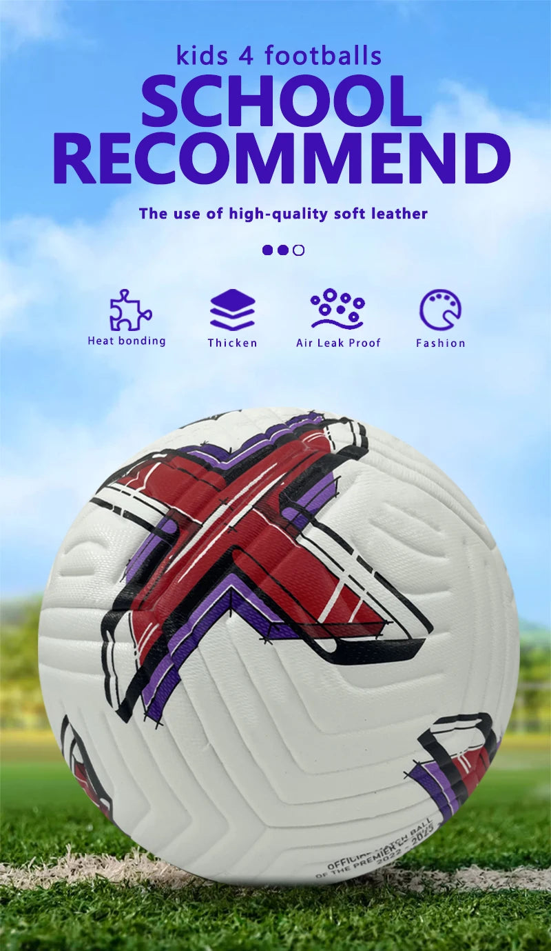 Soft Touch High Quality Huandong Brand PU Leather Football Soccer Futsal Size 4 Training & Official Match Ball