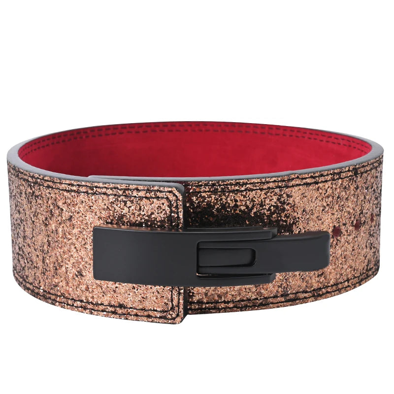 2026 Wholesale Fitness  Powerlifting 10 MM Lumber Back Lifting Weightlifting Cowhide Leather Weight Gym Lever Belt Men