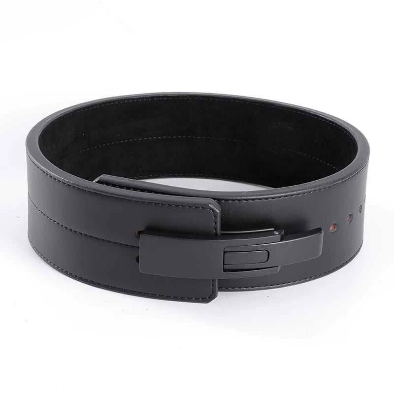 2026 Wholesale Fitness  Powerlifting 10 MM Lumber Back Lifting Weightlifting Cowhide Leather Weight Gym Lever Belt Men