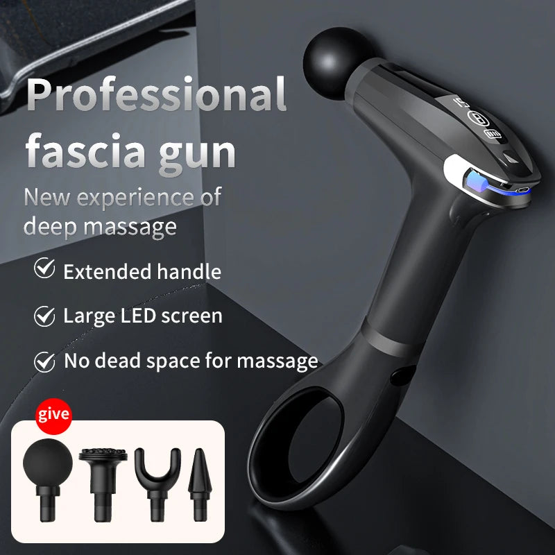 Wholesale Portable Vibrating Hand Massage Machine Gun Deep Tissue Massage Ring With Handle