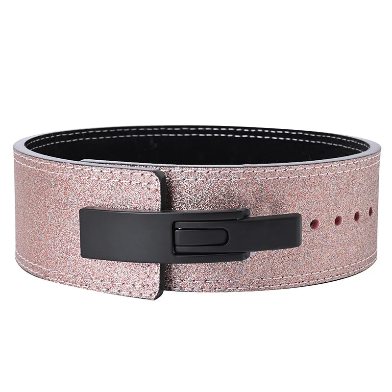 2026 Wholesale Fitness  Powerlifting 10 MM Lumber Back Lifting Weightlifting Cowhide Leather Weight Gym Lever Belt Men