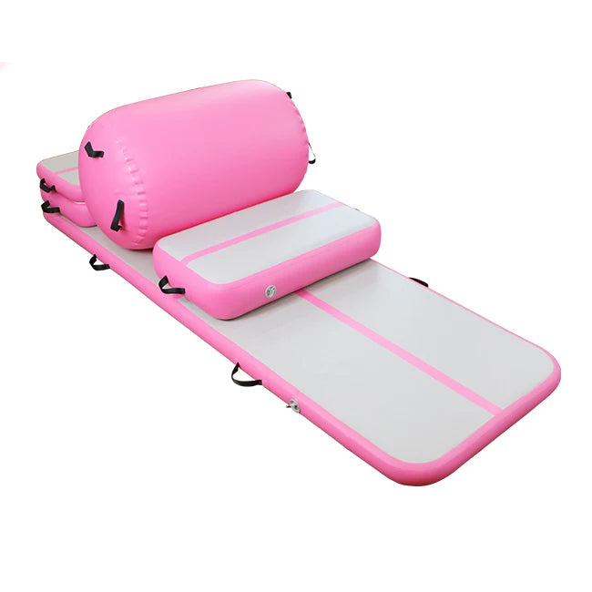 Hot Sale PVC Inflatable Tumble Fitness Air Track Gymnastics Folding Mat 10cm Thickness