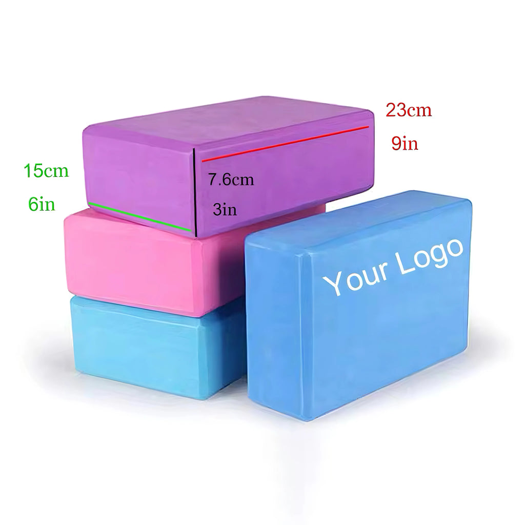 High-Density Lightweight Yoga Brick Accessories Foam EVA Yoga Blocks for Yoga Pilates Stretching Meditation