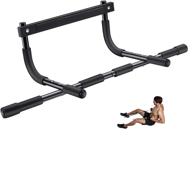 Pull up Bar Wall Mounted - Chin up Fitness Station With Foam Padded Hand Grips for Extra Comfort - Home Gym Equipment Training