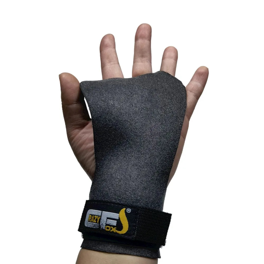 2 Hole Hand Grips Gym Fitness Carbon Cross Fit Gymnastics Hand Grips Microfiber Leather Cow Leather