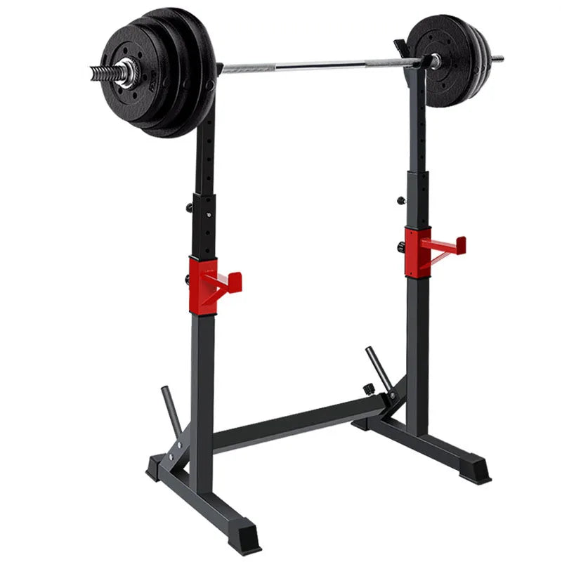 Barbell Rack Squat Dip Stand Weight Lifting Bench Press Home Gym Adjustable Multi-Use Station Fitness Workout Equipment