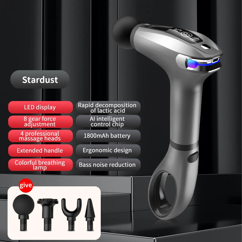 Wholesale Portable Vibrating Hand Massage Machine Gun Deep Tissue Massage Ring With Handle