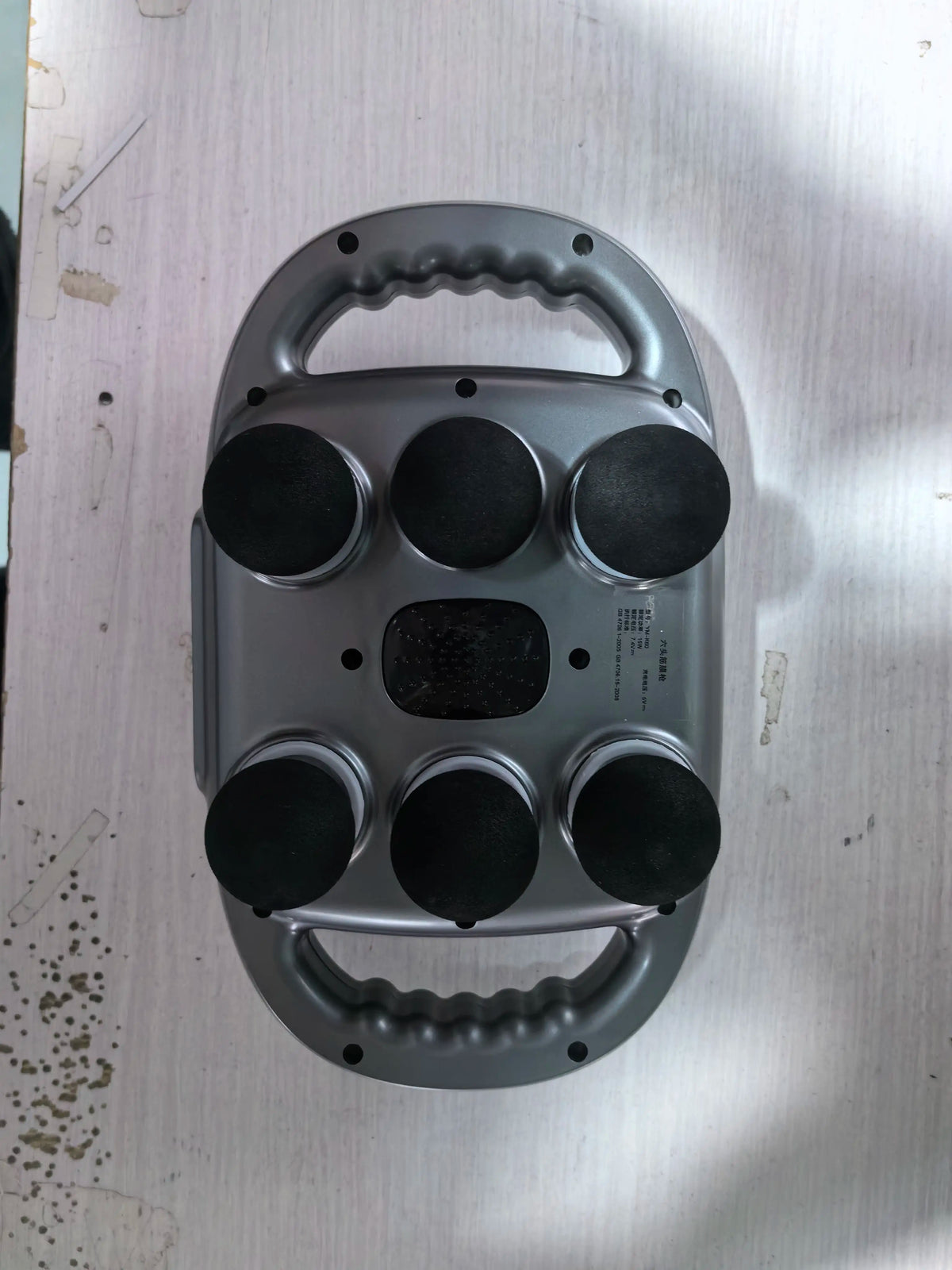 6 Head High Frequency Quality Massage Gun Deep Tissue Vibration Body Muscle Massage Gun Heat