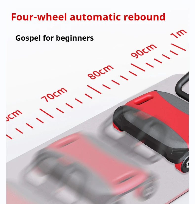 Automatic Rebound 4rounds Abdominal Wheel God Fitness Home Abdominal Training Equipment Slim Tummy for Home Use Made Plastic