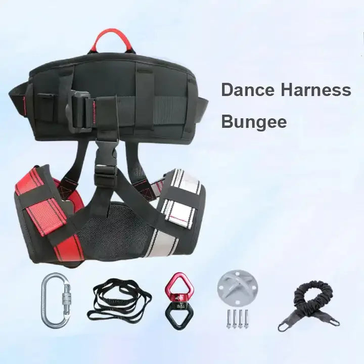 60kg 80kg 100kg 150lbs 200lbs Aerial Bungee Jumping Equipment Full Set Yoga Bungee Dance Cord