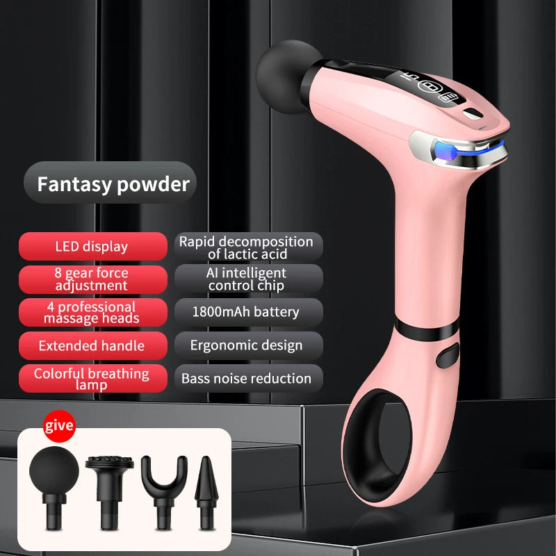 Wholesale Portable Vibrating Hand Massage Machine Gun Deep Tissue Massage Ring With Handle