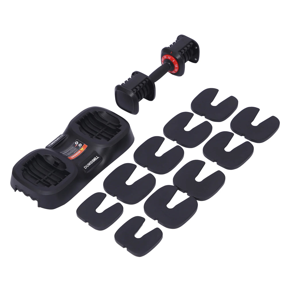 25LB Adjustable Dumbbell Set DDP Fast Delivery Wholesale OEM/ODM Strength Training Free Weights Home Gym Equipment