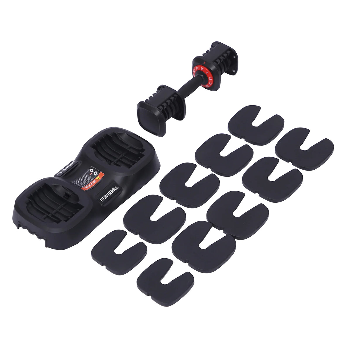 25LB Adjustable Dumbbell Set DDP Fast Delivery Wholesale OEM/ODM Strength Training Free Weights Home Gym Equipment