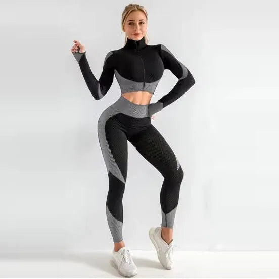 Sports Bra&Leggings Soft Gym Wear Women Yoga Set 2pcs