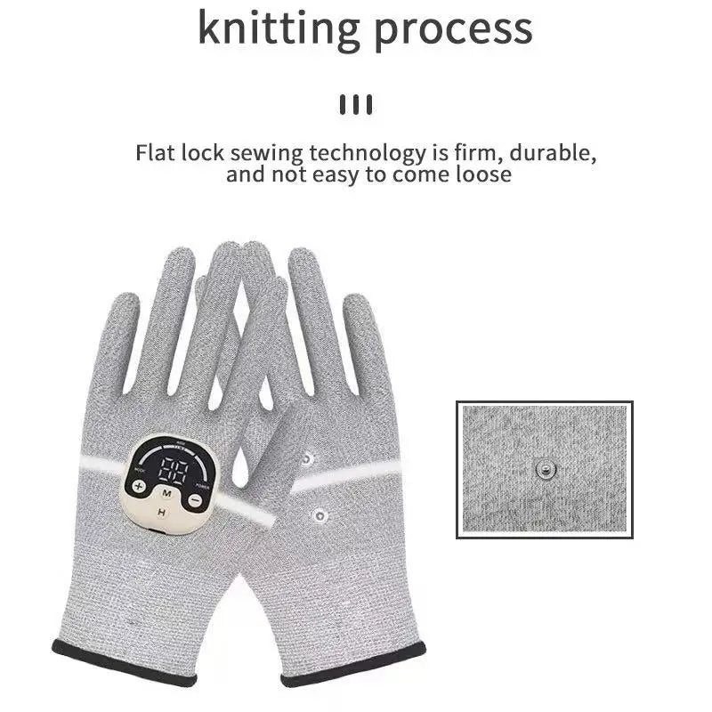 Silver Fiber Therapy Massage Gloves Conductive Gloves for Microcurrent Anti-Aging & Acne-Prone Skin Friendly