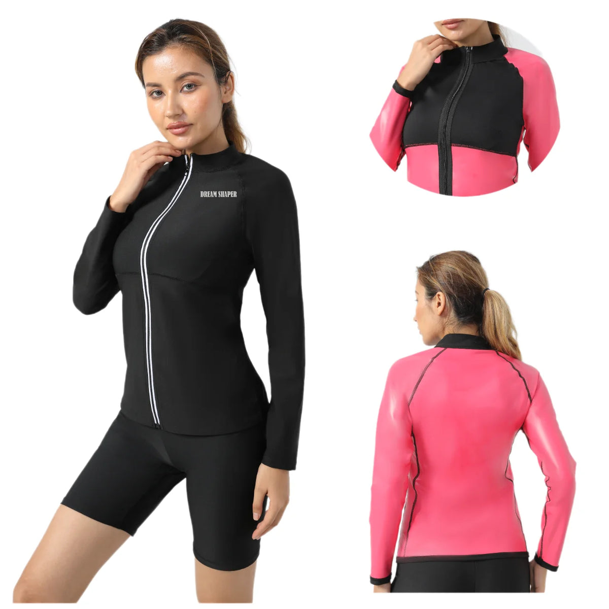 Sauna Suit Women Workout Weight Loss Sauna Jacket Speed up Sweating Fitness Jacket Fat Burning Slimming Sport Wear