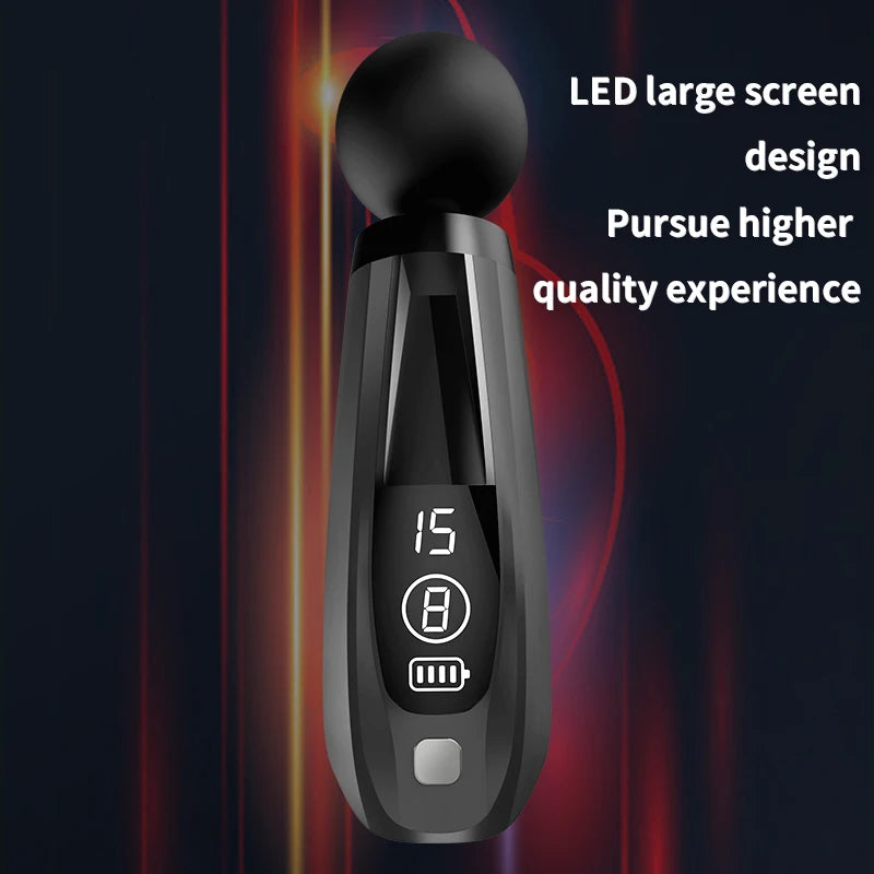 Wholesale Portable Vibrating Hand Massage Machine Gun Deep Tissue Massage Ring With Handle