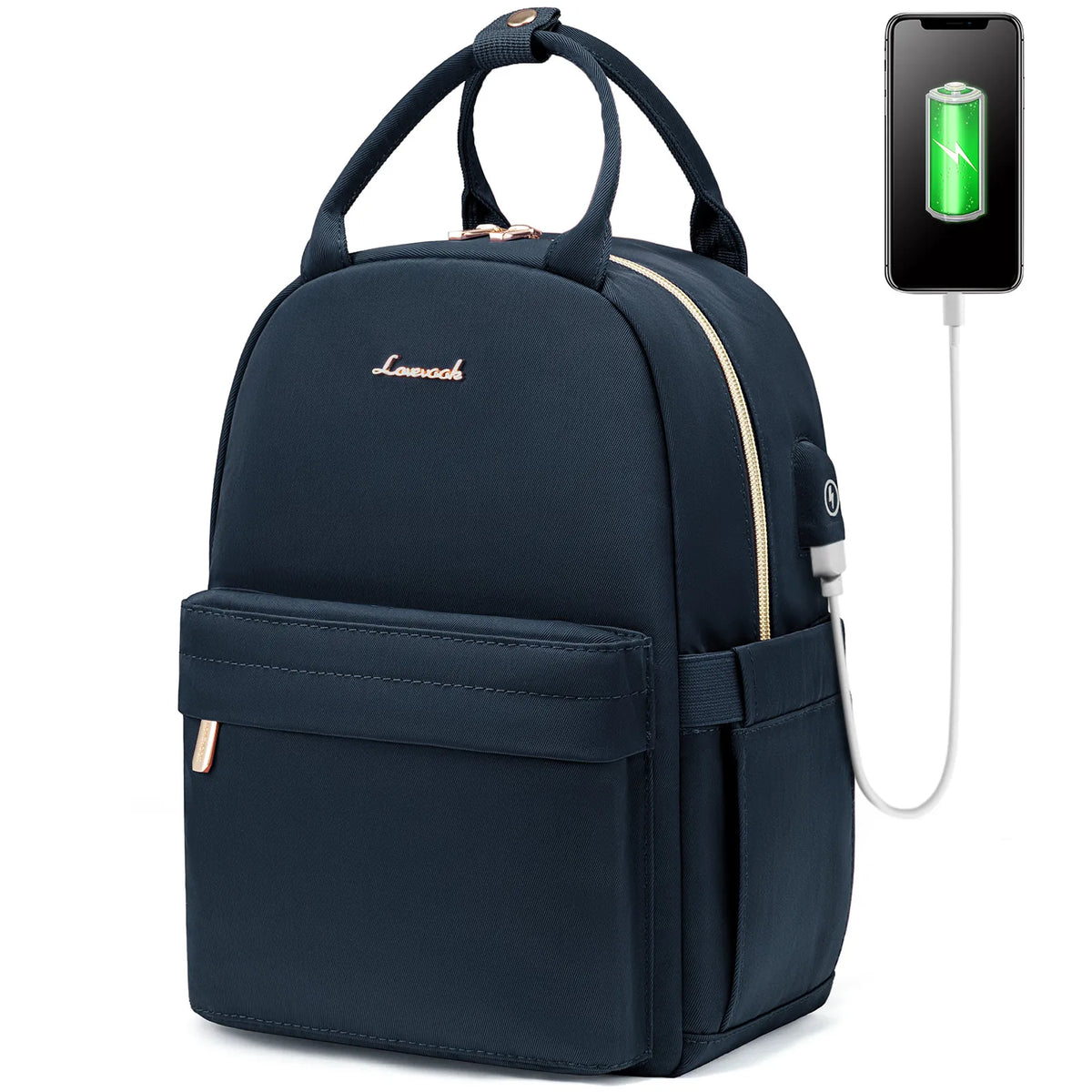 New Fashion Small Nylon Back Pack Purses for Ladies Girls Boys Kids School Daypack With USB Port Cute Mini Backpack Bags Women