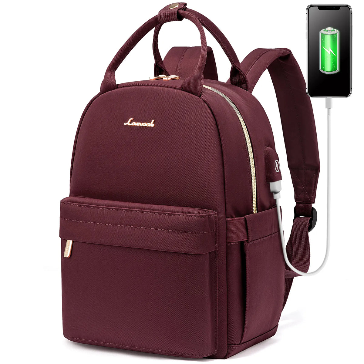 New Fashion Small Nylon Back Pack Purses for Ladies Girls Boys Kids School Daypack With USB Port Cute Mini Backpack Bags Women
