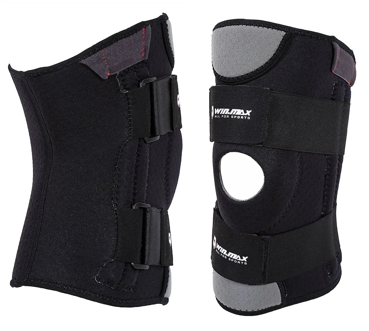Win.max Professional Neoprene Knee Sleeve with Adjustable Elastic Tape Non-Slip Unisex Support for Fitness Exercise