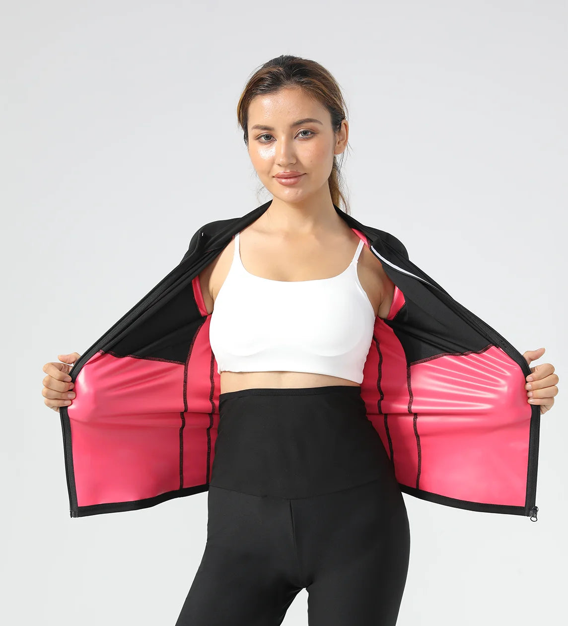 Sauna Suit Women Workout Weight Loss Sauna Jacket Speed up Sweating Fitness Jacket Fat Burning Slimming Sport Wear